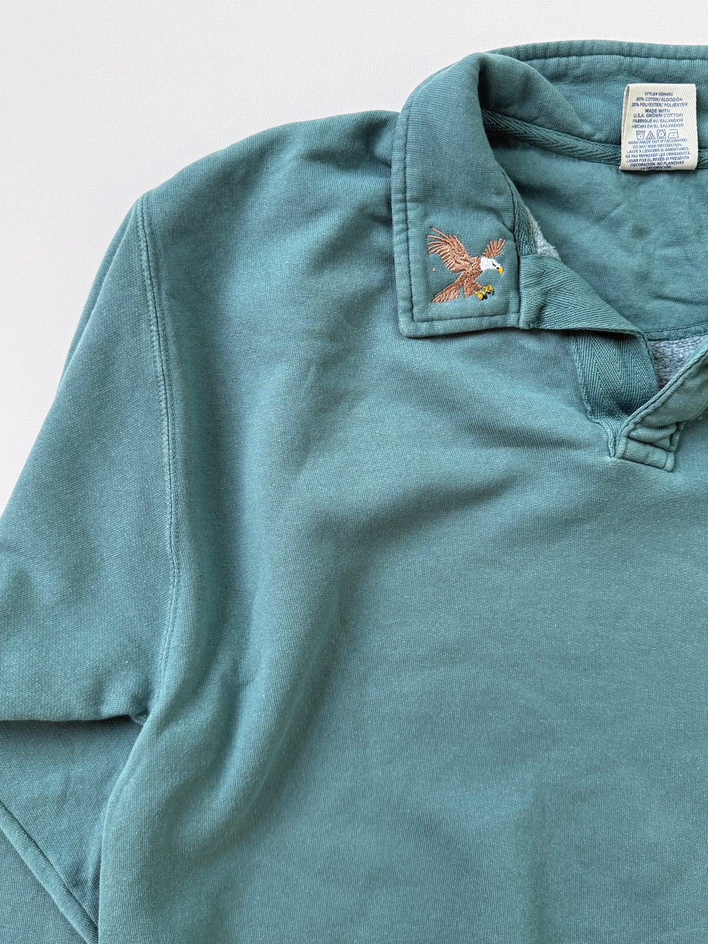 Adult Worn-In Polo Sweatshirt