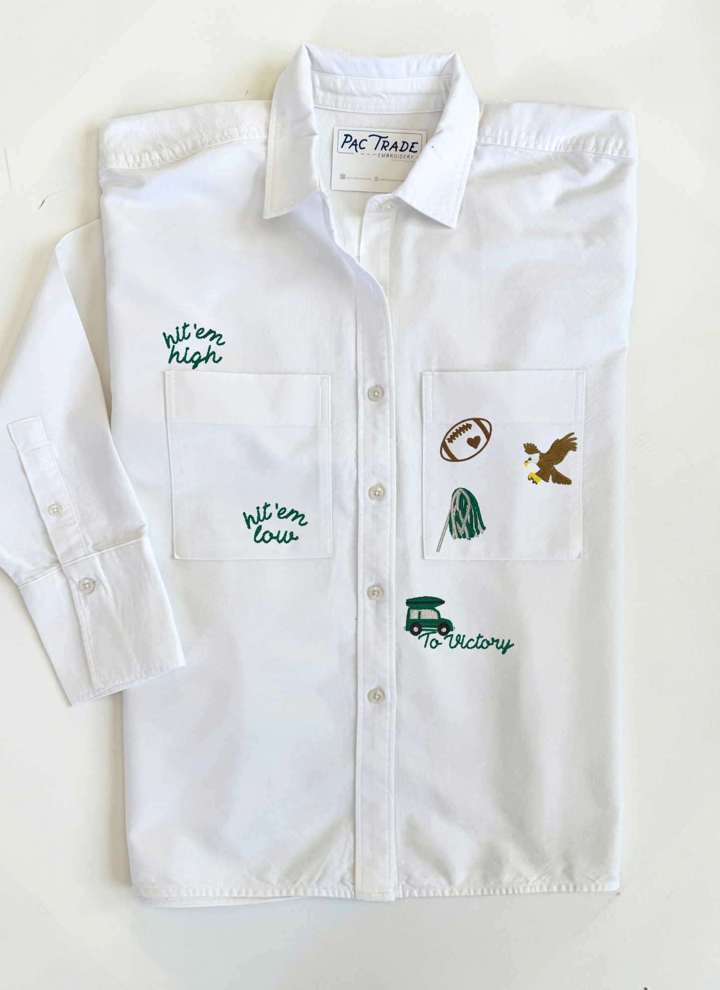 Women's M.I.Y.O. 'Go Birds' Motif Button Down