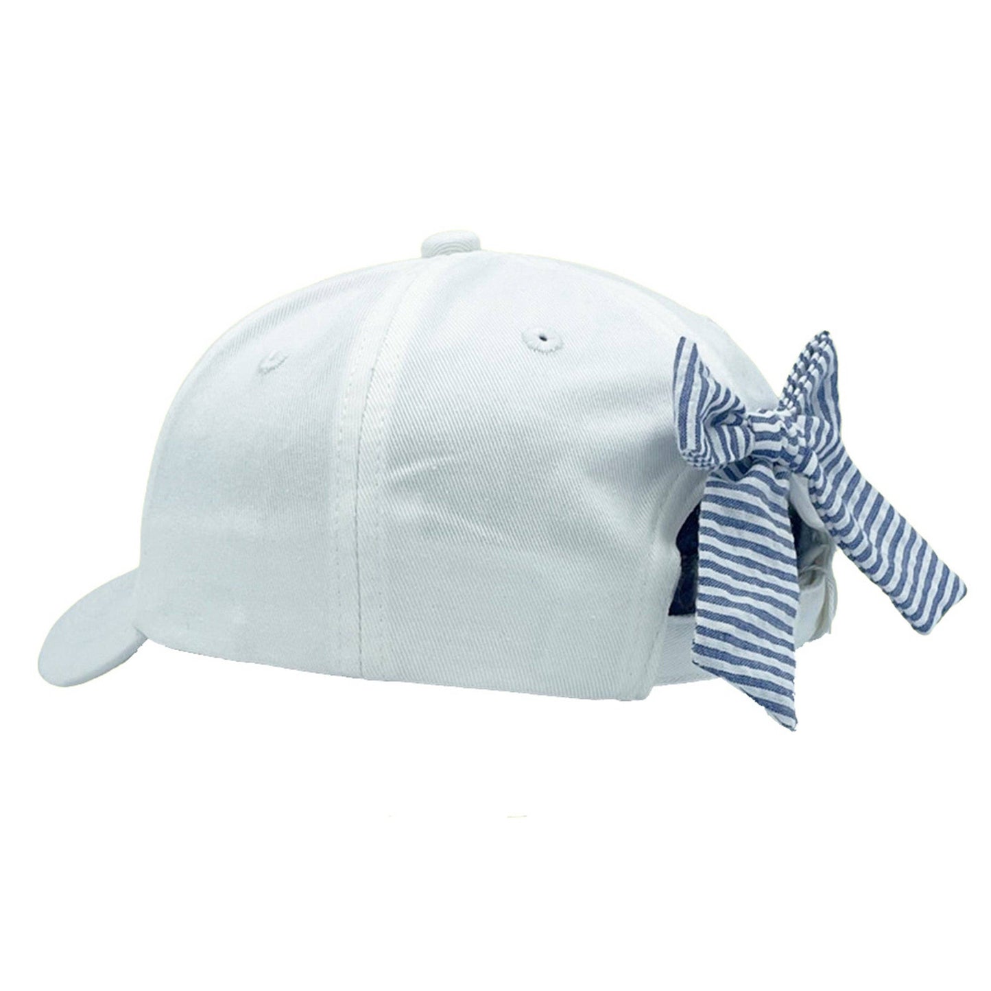 Bits & Bows American Flag Bow Baseball Hat (Girls)