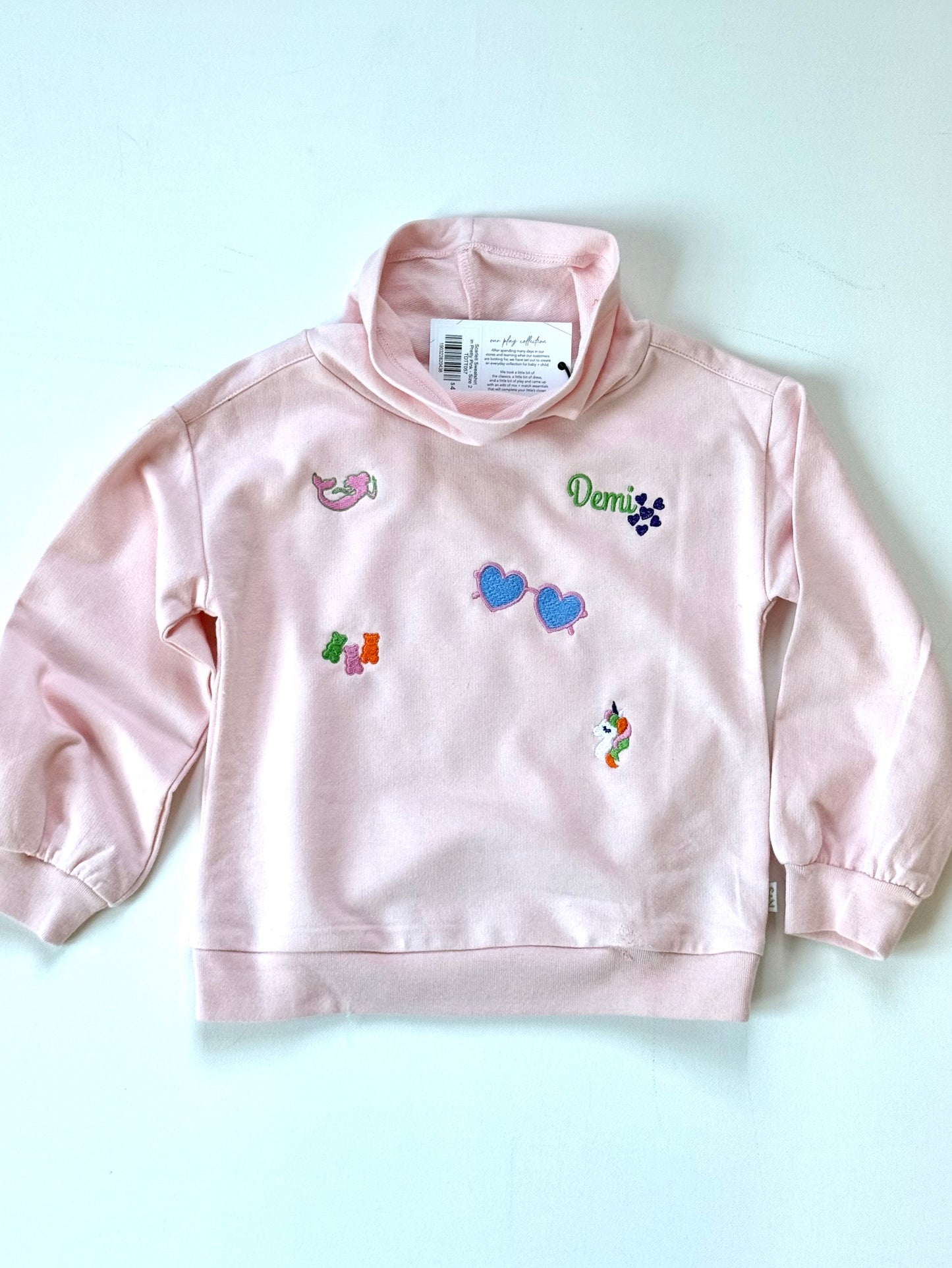 Sammy + Nat Funnel Neck Girl’s Sweatshirt
