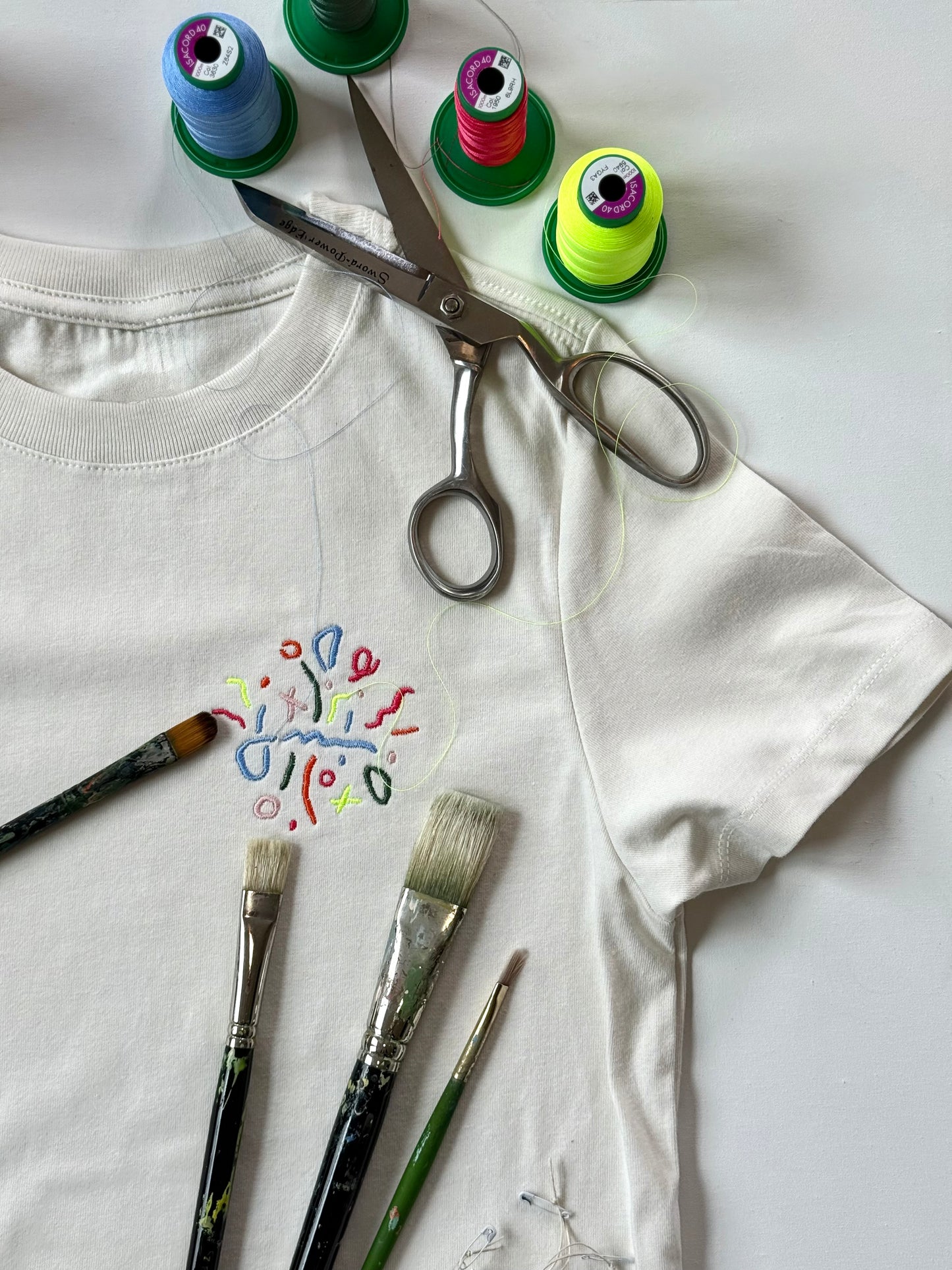 Jessa Butler Art x PAC Trade Embroidery Custom Women's Tee