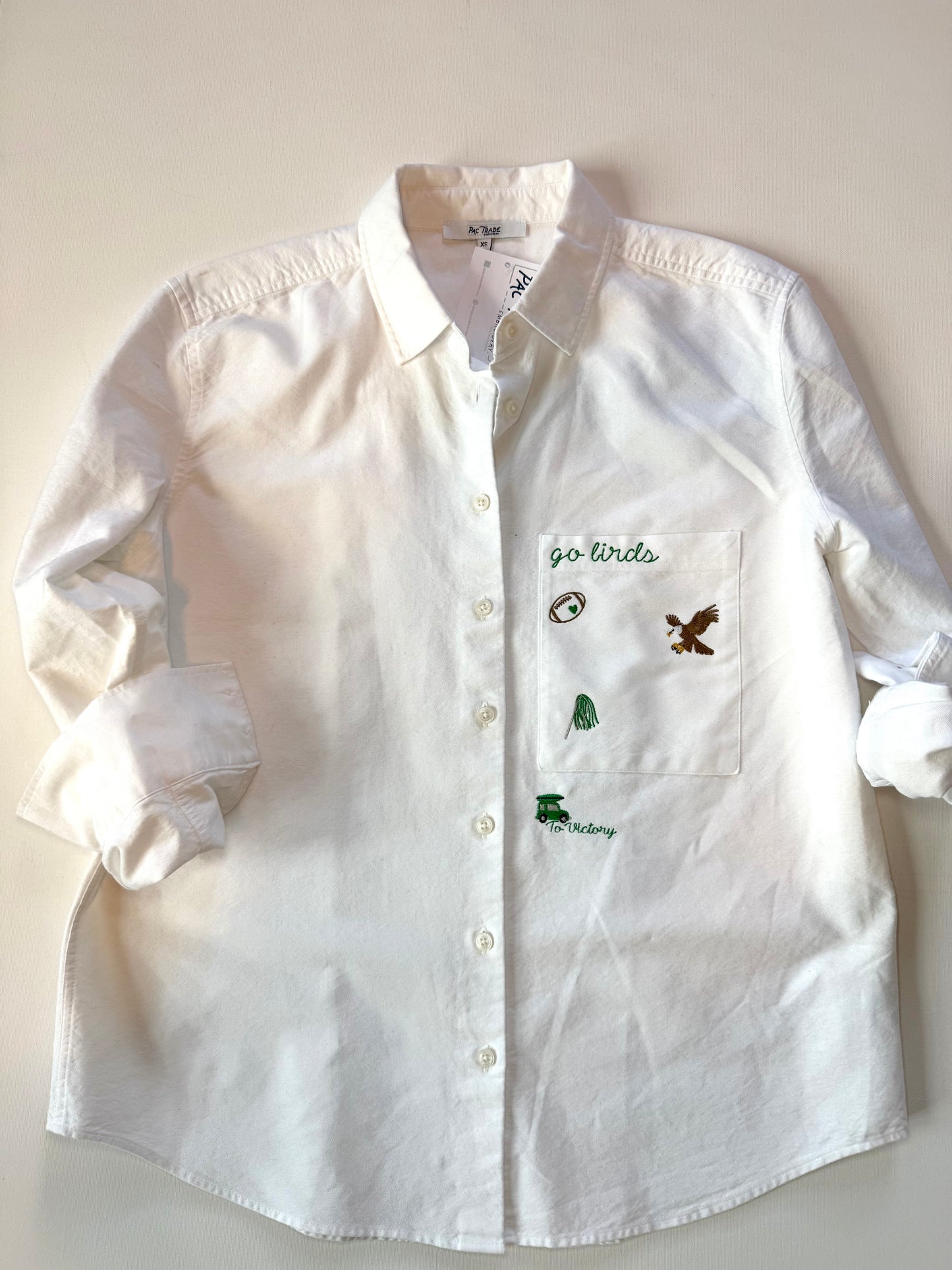Women's M.I.Y.O. 'Go Birds' Motif Button Down