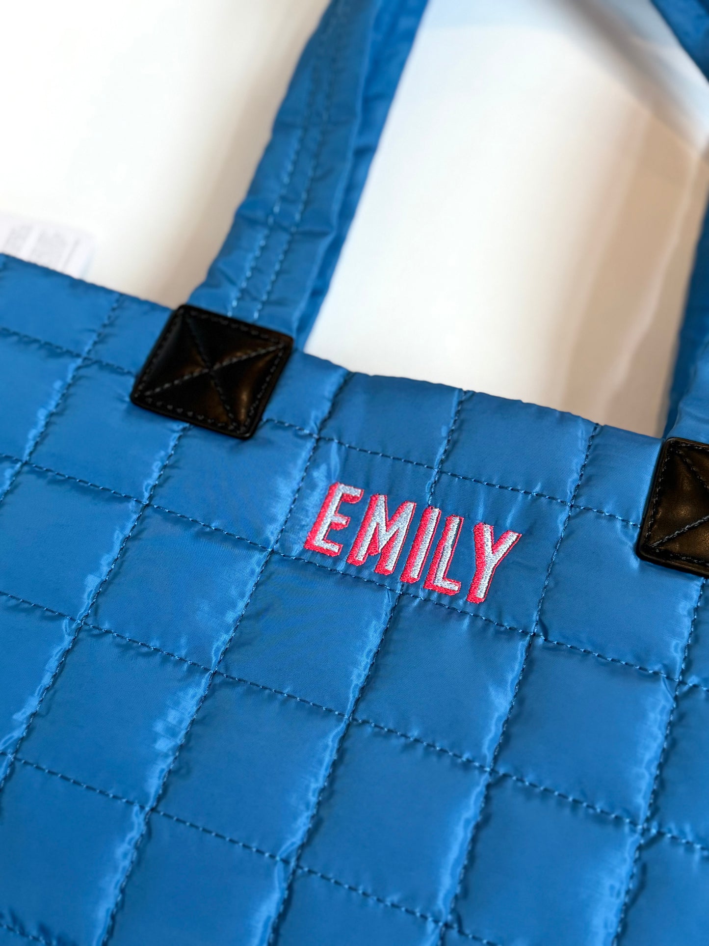 Quilted Tote Bag with Straps