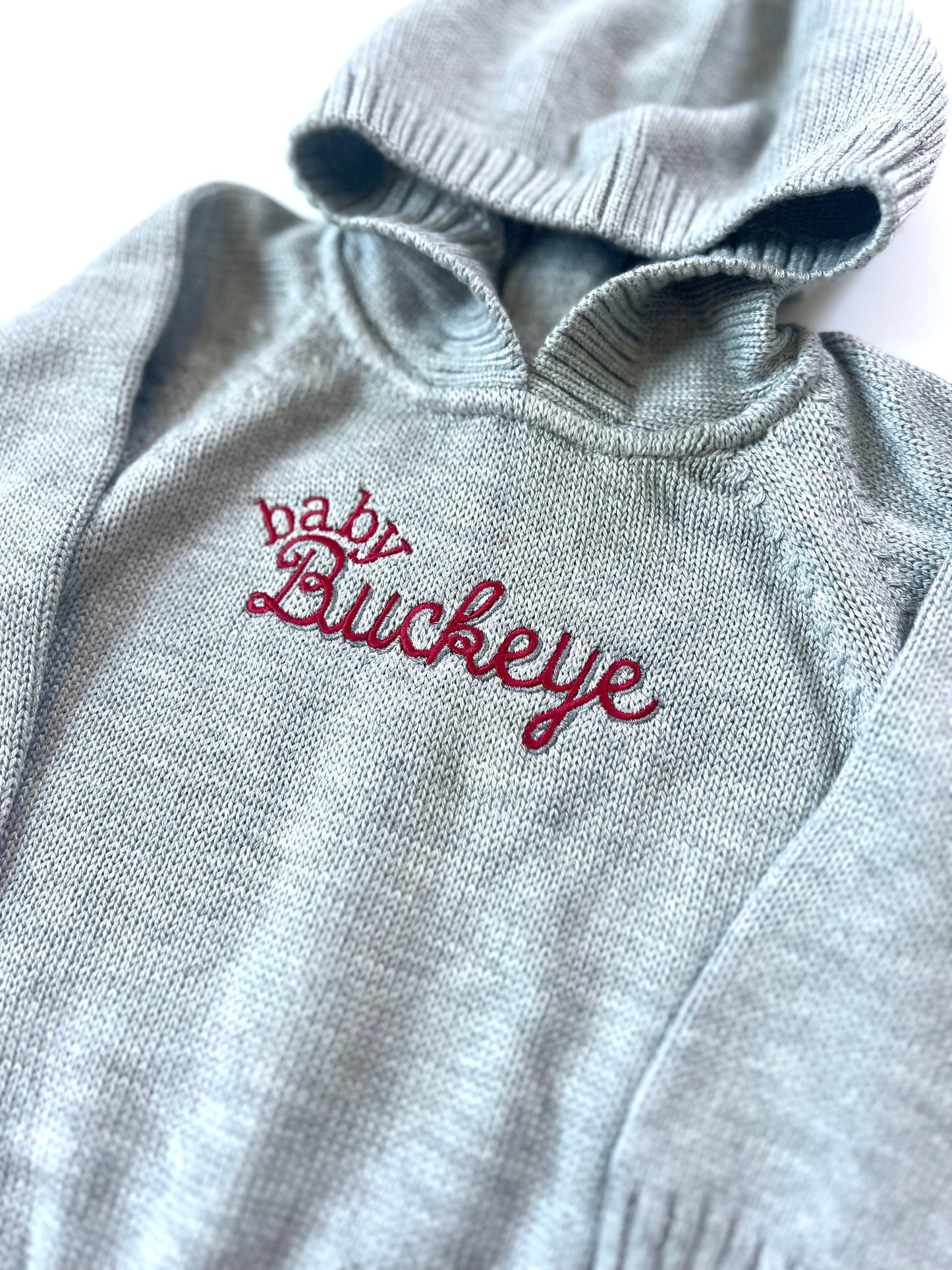 Baby Zip Back Hoodie With Raglan Sleeve