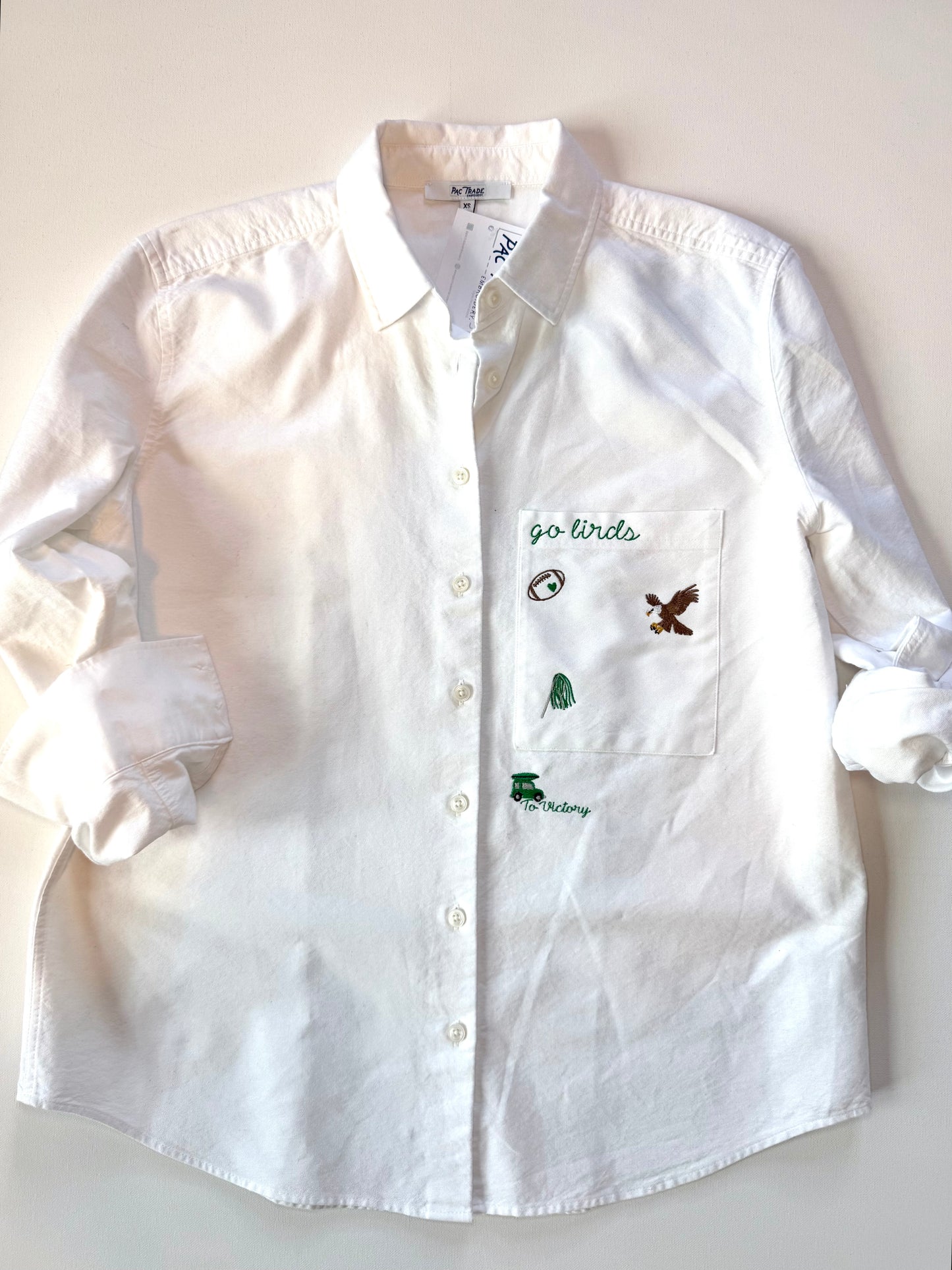 Women's M.I.Y.O. 'Go Birds' Motif Button Down