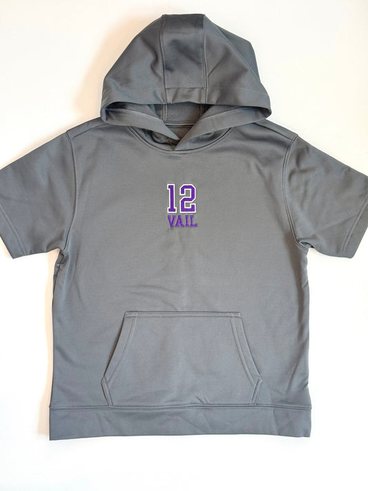 Phuture Phantoms Youth Sport-Wick® Fleece Short Sleeve Hooded Pullover