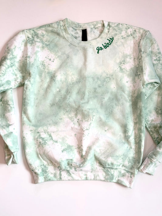 Adult "Go Birds" Tie-Dye Sweatshirt