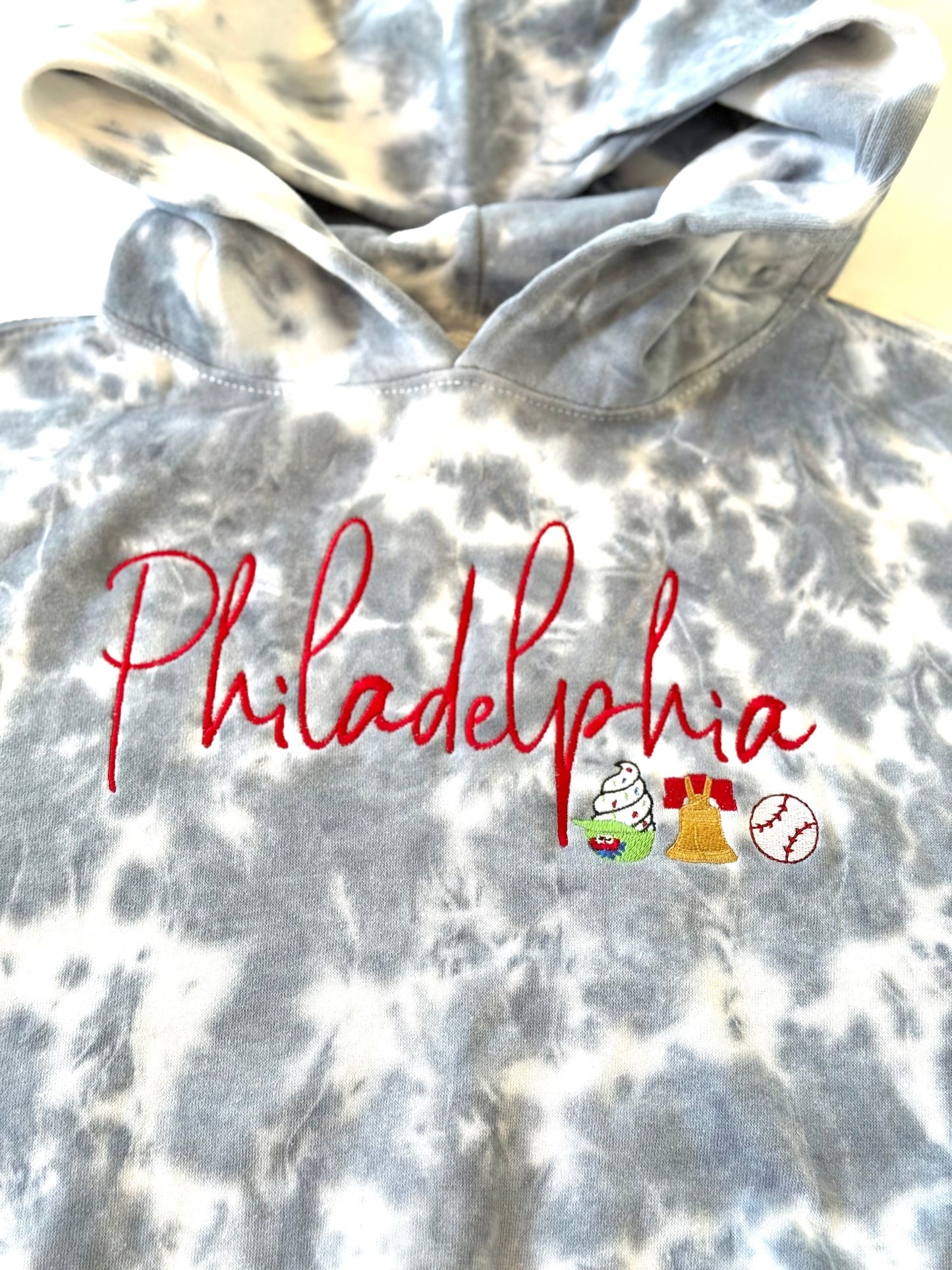 Women's Philadelphia ICON Tie-Dye Hooded Sweatshirt