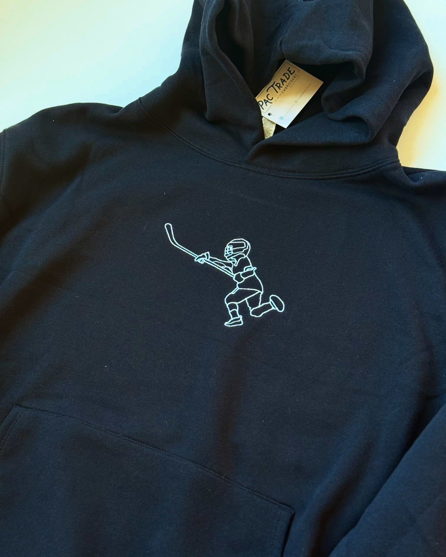 Custom Photo Outline Unisex Lightweight Sponge Fleece Hoodie Sweatshirt