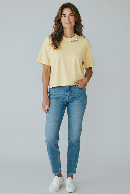 Kimberton Crew Neck Crop-ish Tee