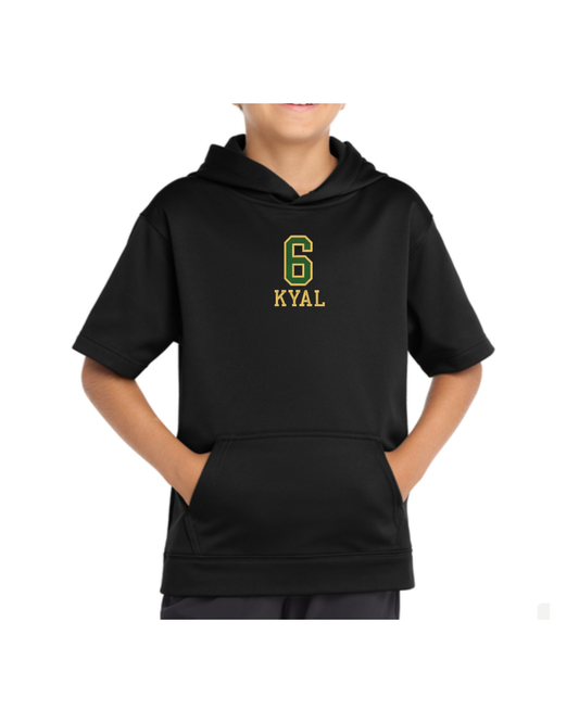 Kimberton Youth Sport-Wick® Fleece Short Sleeve Hooded Pullover