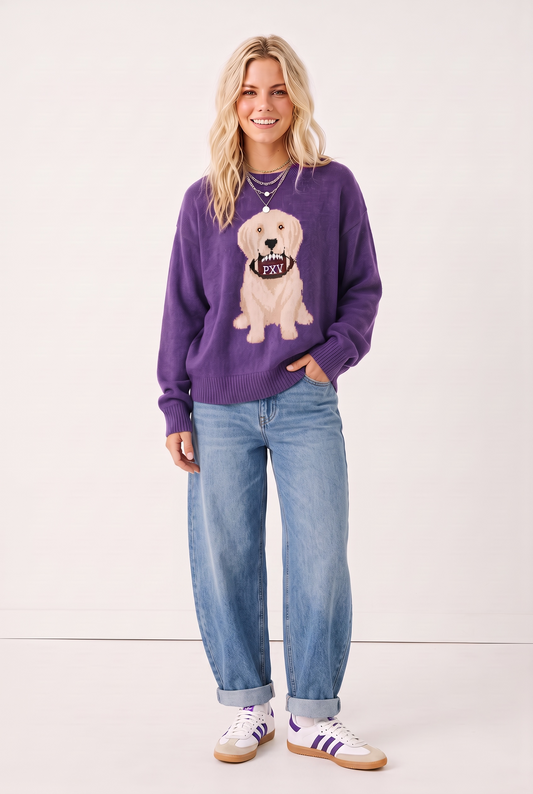 Phuture Phantoms Oversized Gameday PXV Football Puppy Sweater