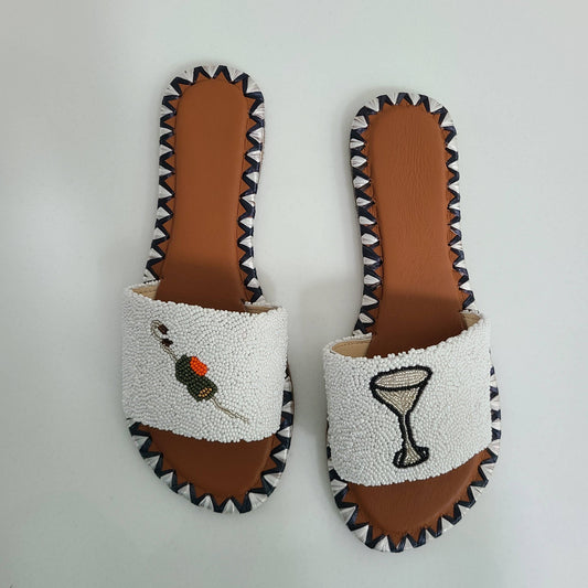 Tiana Designs Women's Martini Beaded Sandals