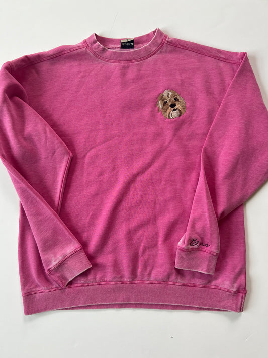 Women's Burnout Crewneck Pullover