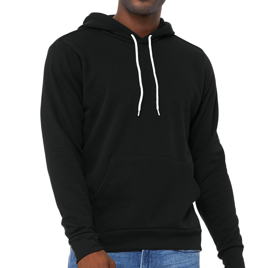 Custom Photo Outline Unisex Lightweight Sponge Fleece Hoodie Sweatshirt