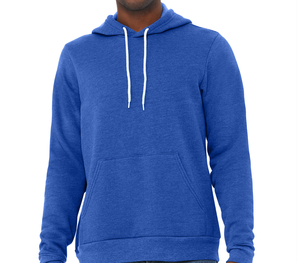 Custom Photo Outline Unisex Lightweight Sponge Fleece Hoodie Sweatshirt