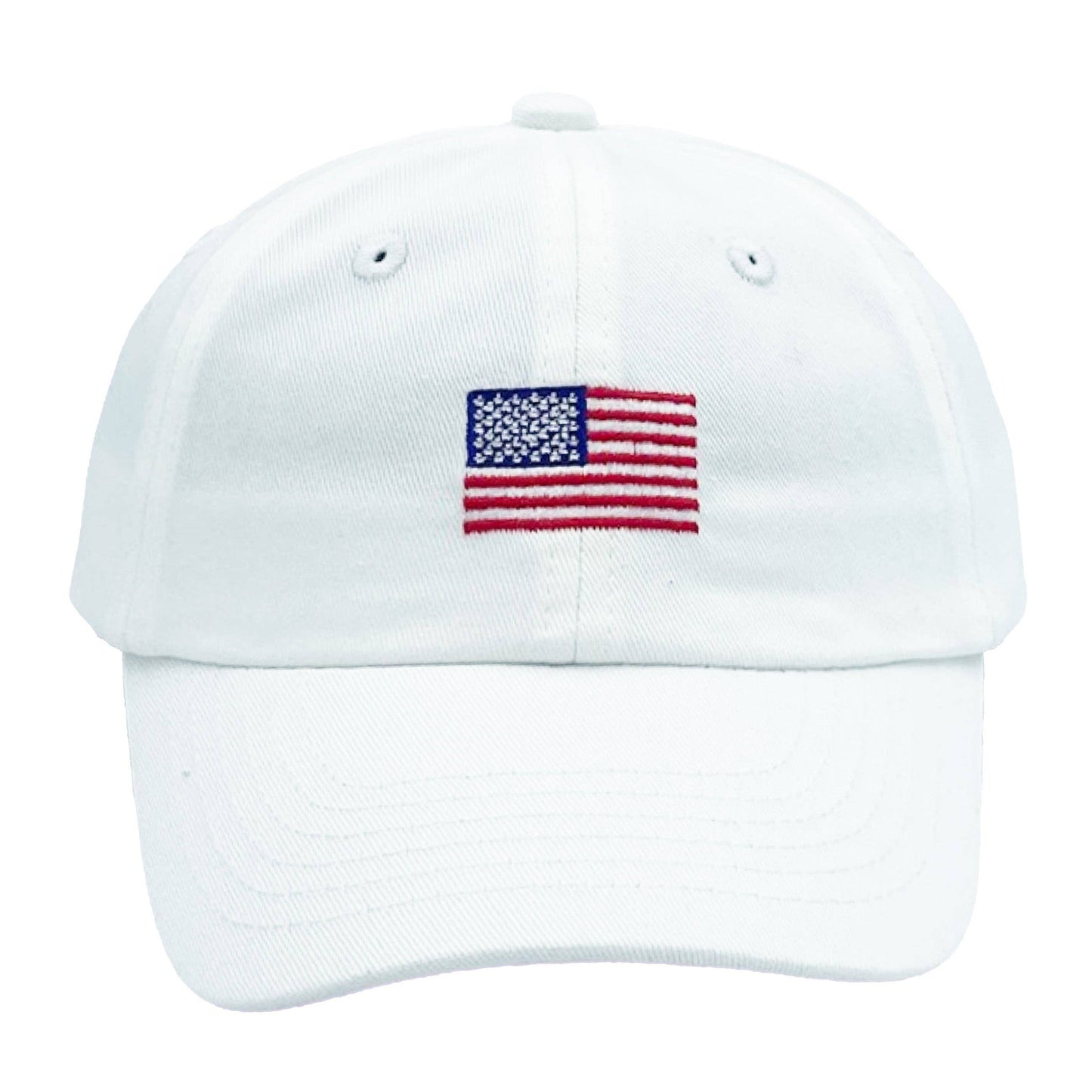 Bits & Bows American Flag Bow Baseball Hat (Girls)