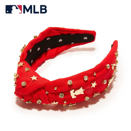 Lele Sadoughi Philadelphia Phillies Embellished Knotted Headband