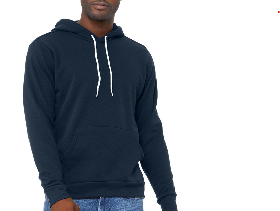 Custom Photo Outline Unisex Lightweight Sponge Fleece Hoodie Sweatshirt