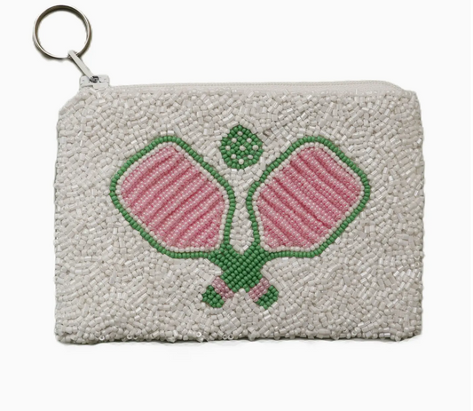 Tiana Designs 'Pickleball' Beaded Coin Purse