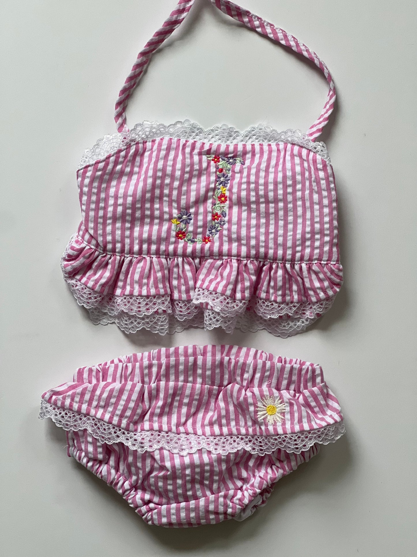 Girls' Ruffle Two-Piece Bathing Suit