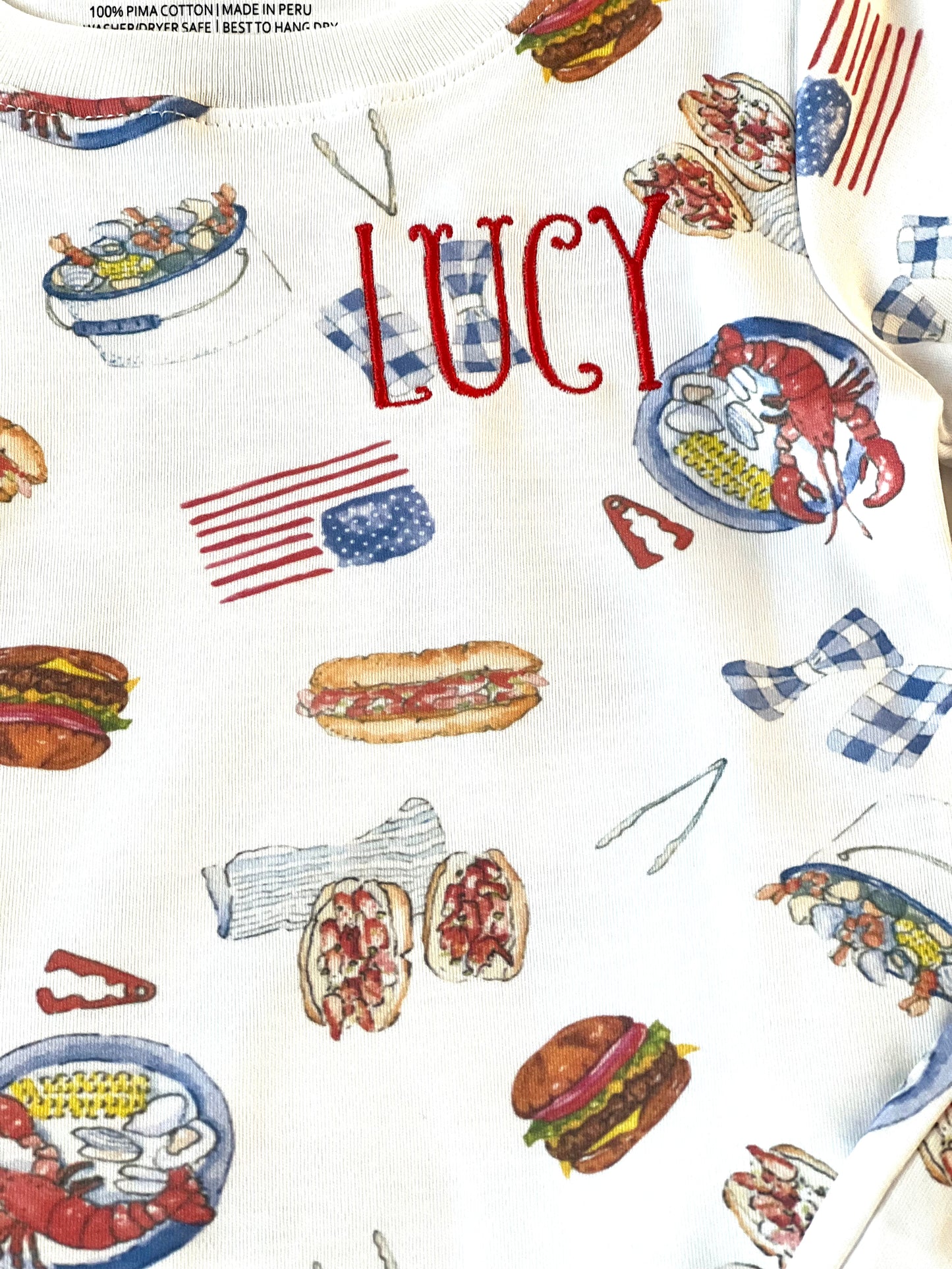 American BBQ Kids' PJs