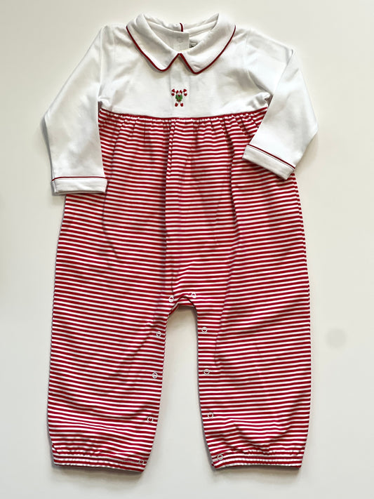 Candy Cane Striped Baby Outfit
